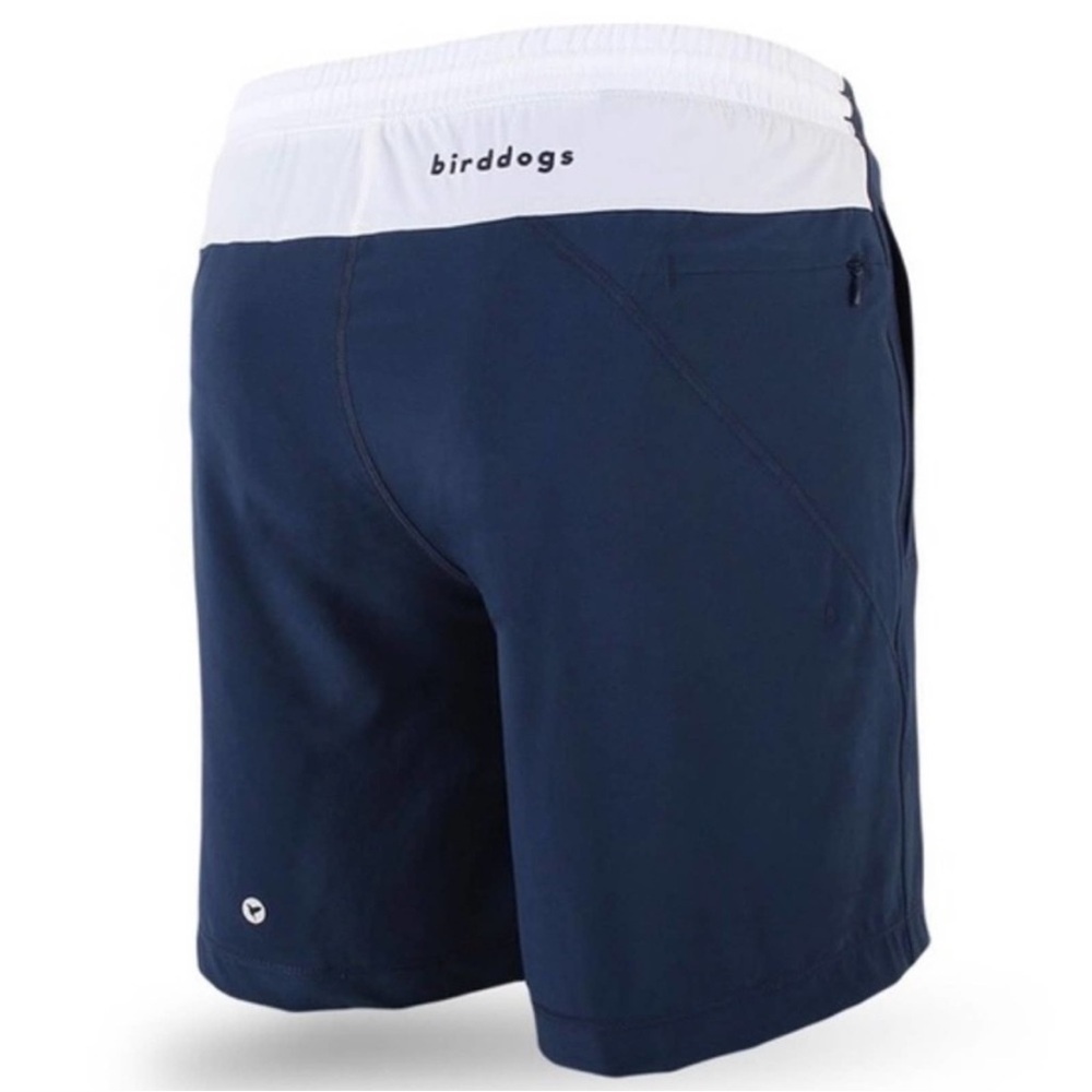 Birddogs Navy White Lined Gym Shorts